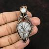 Tree Of Life Moonstone Pendant Copper Wire Wrapped Pendant Copper Moonstone Jewelry Handmade Pendant Gemstone Copper Jewelry Gift For Mother