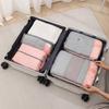 LXSN-000680 3PCS Travel Clothing Compression Packing Pouch Oxford Cloth Storage Bag