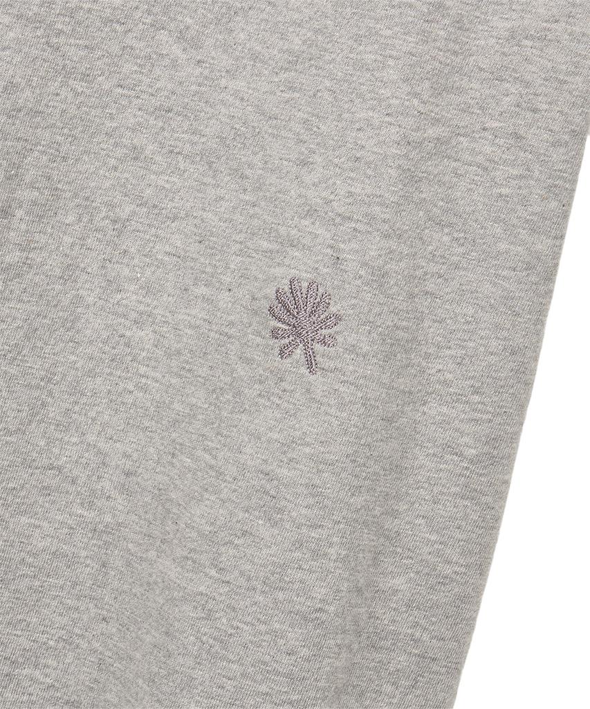 Футболка-henley Dandel Dd Check с закатывающимися рукавами и воротником-стойкой (серый)