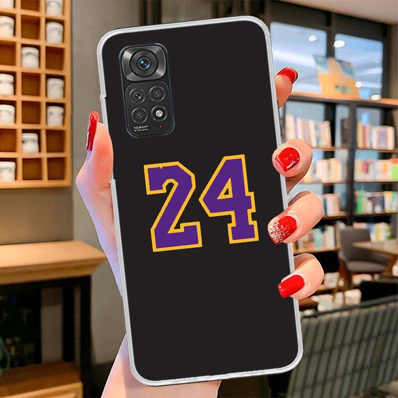 Basketball 23 24 8 Number Cover Phone Case For Xiaomi Redmi Note 15 14 13 12 11 10 Pro Plus 14S 12S 11S 11T 11E 10S Soft Fundas