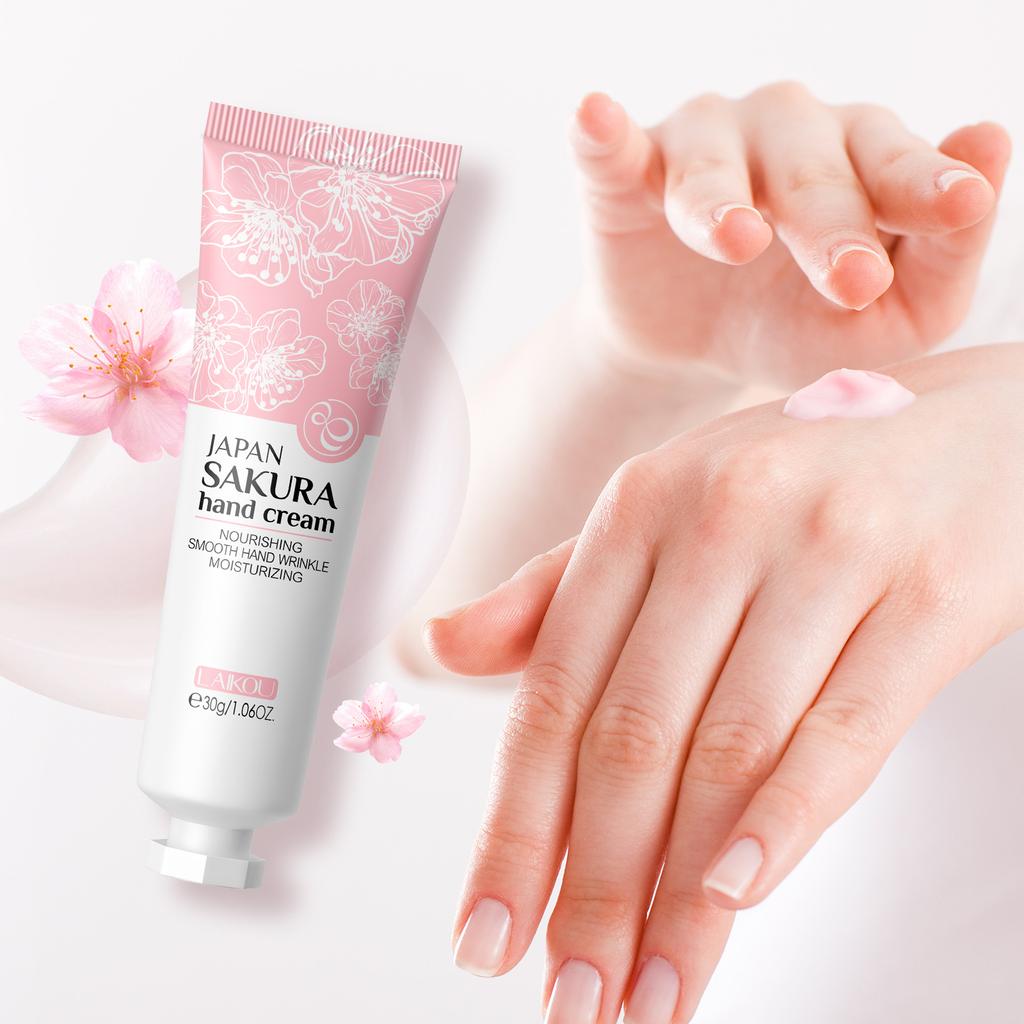 Крем для рук LAIKOU Sakura Увлажнение и восстановление грубой кожи рук Уход за руками