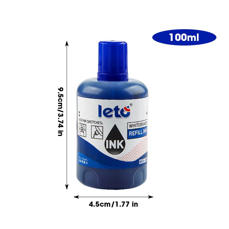 1 Box 100ml Whiteboard Marker Ink Refill Fluids Red Blue Black Green Colors Compatible with All Erasable Whiteboard Markers