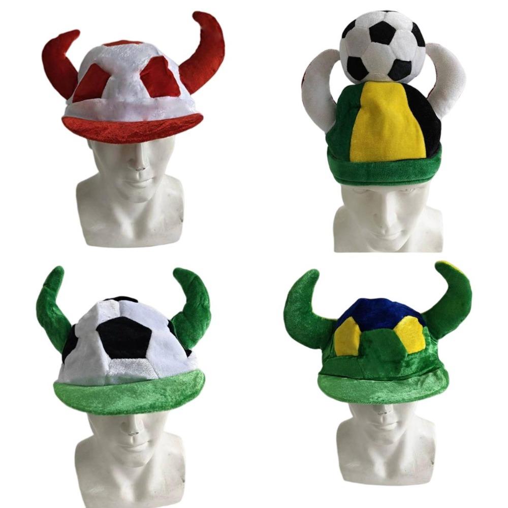 Football Soccer Fans Cap Funny Hat for Women Mens Football Headdress Cheerleading Party Sports Favors Cheering Hat Party Props