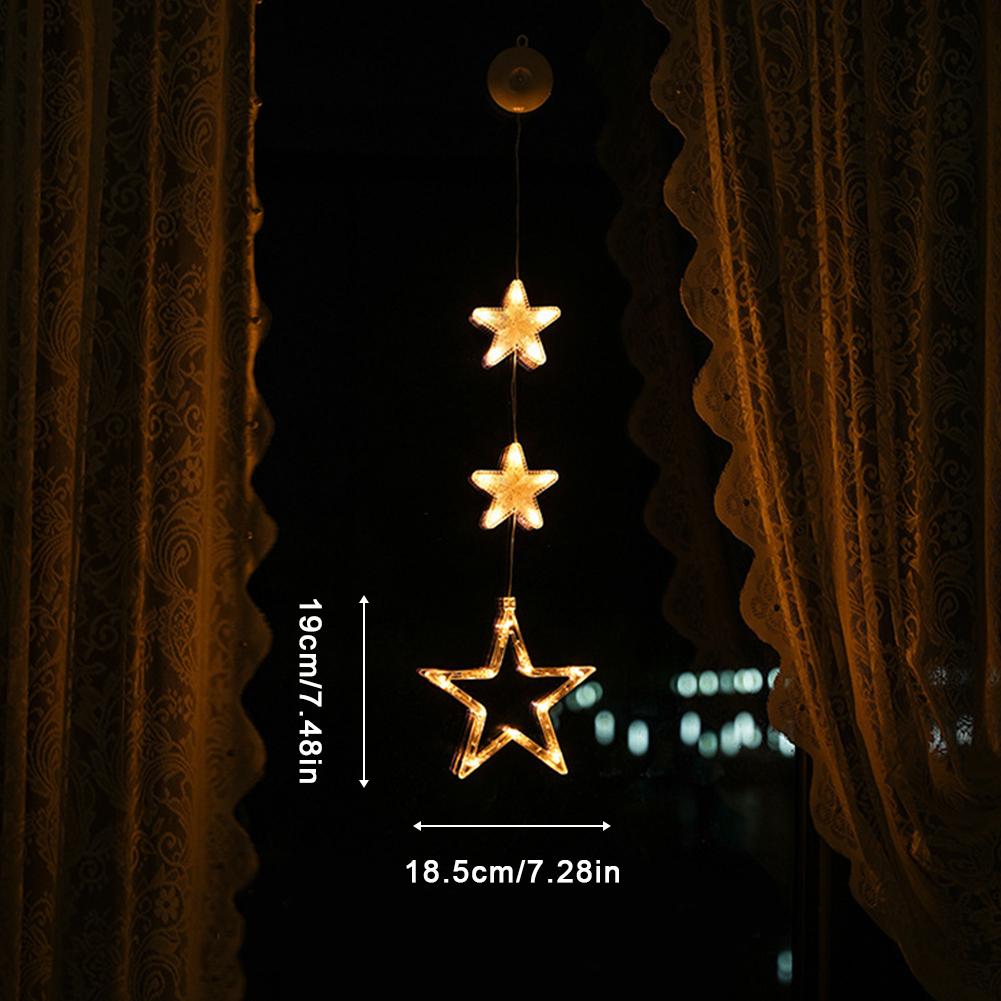 Светодиодные рождественские гирлянды на присоске Классические рождественские фигурки Для помещений и улицы Рождественское украшение окна Для дома Рождественское украшение 2025