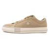 One Star Round Toe Lace-up Warm, Non-slip and Wear-resistant Low-top Skate Shoes Unisex Khaki