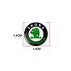 VMAD6 14MM Remote Car Key LOGO Stickers Emblem Auto Accessories For Skoda Sharp Sharp crystal Sharp Rapid speed Pye Ye Di trunk