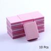 10/50pcs Double-sided Mini Nail File Blocks Colorful Sponge Nail Polish Sanding Buffer Strips Polishing Manicure Tools