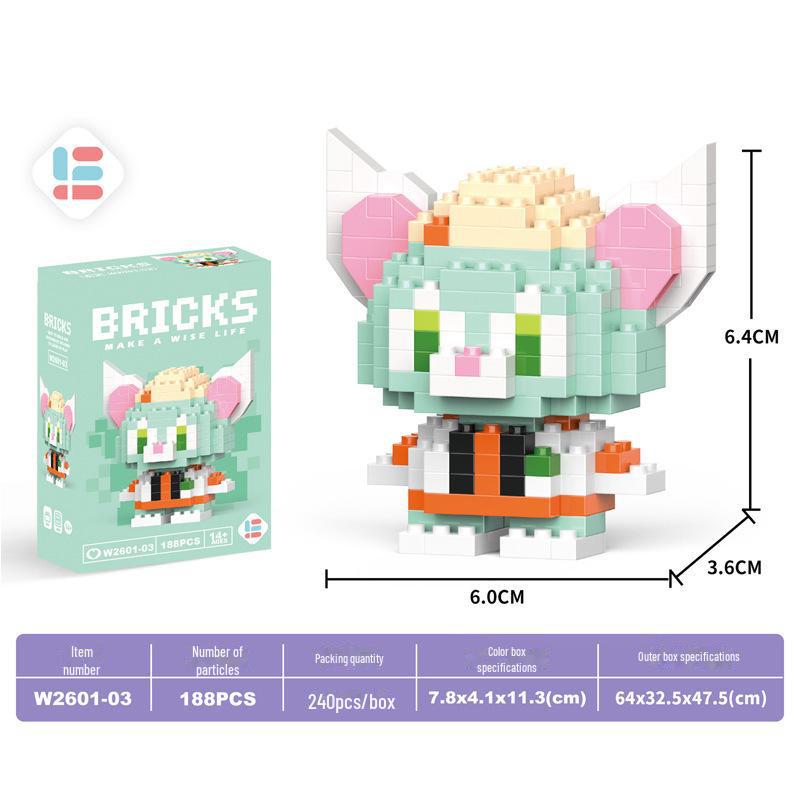 Строительные блоки из алмазных частиц «Китайский маджонг» Guochao — детский образовательный набор