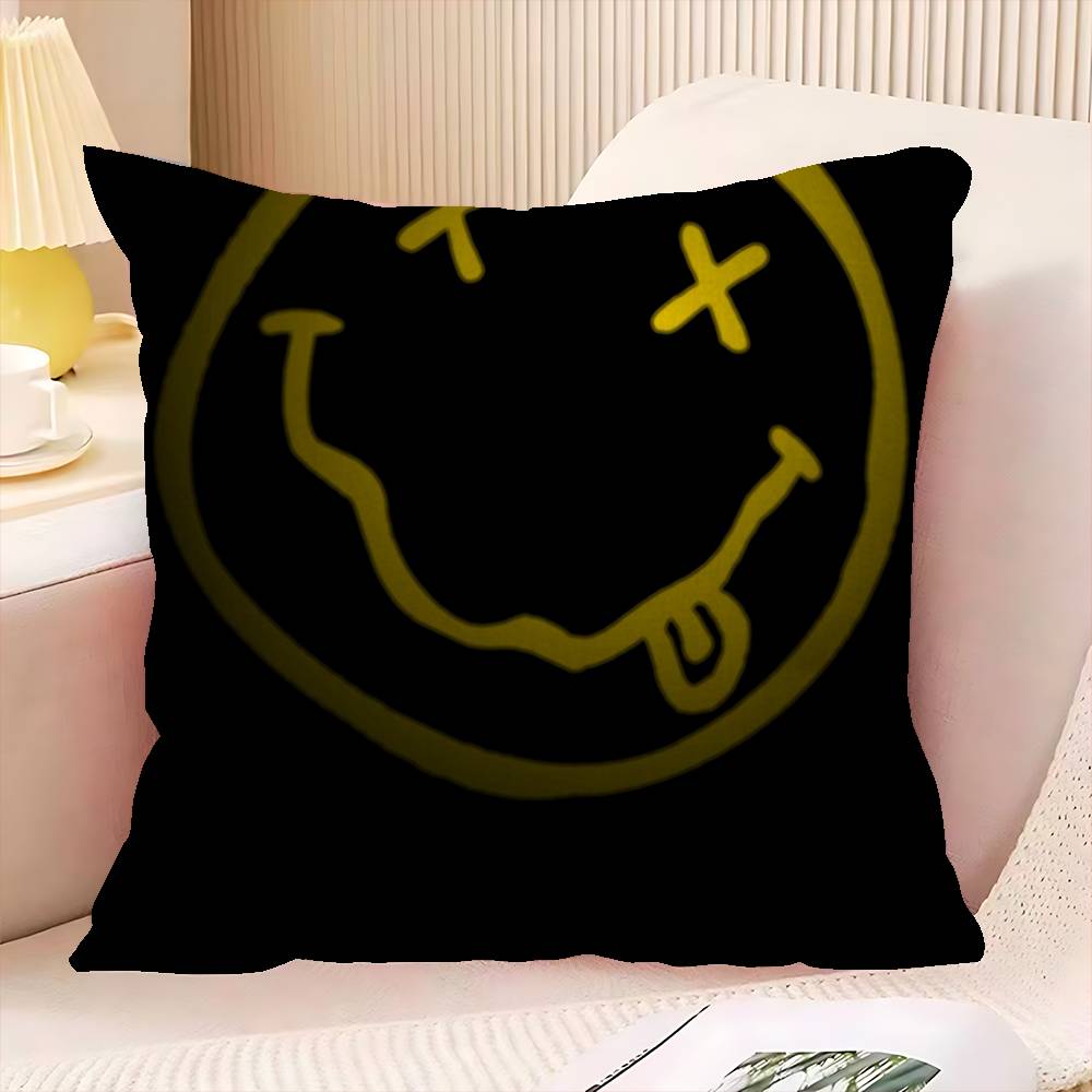 NNirvana American Rock Band Cushion Cover Decorative Pillow Sofa Home Decor Case Pillow Cases