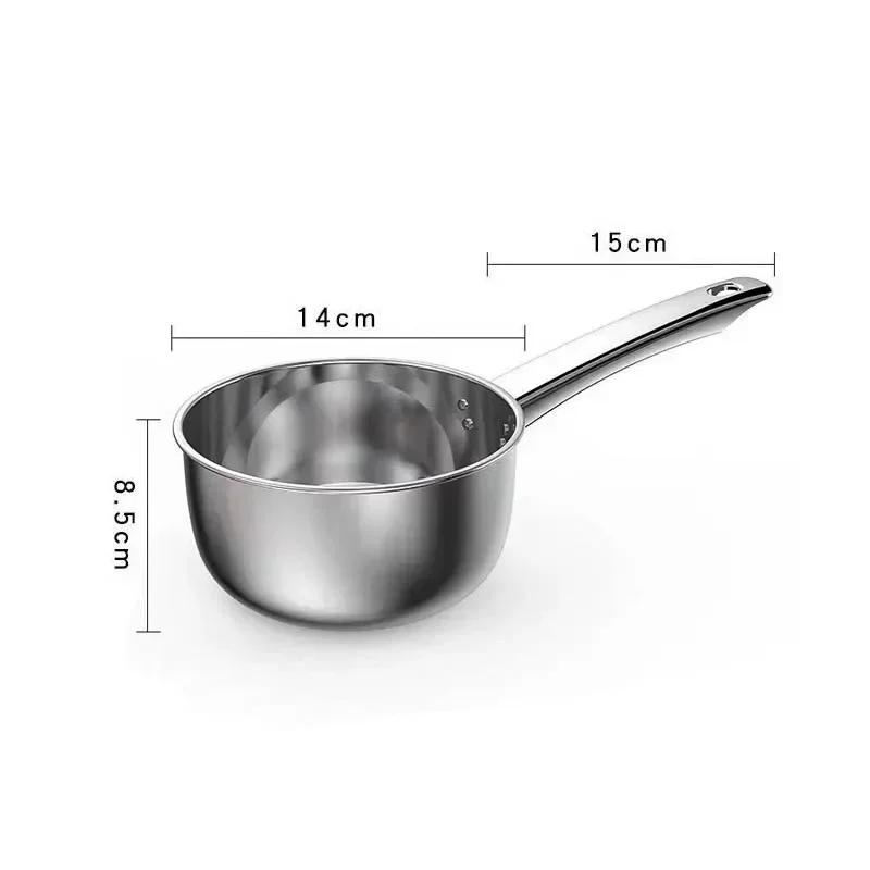 Stainless Steel Pan Pot Thickening Non-stick Suop Pan With Handle Milk Pot Hot Pot Household Cooking Tools Kitchen Utensils