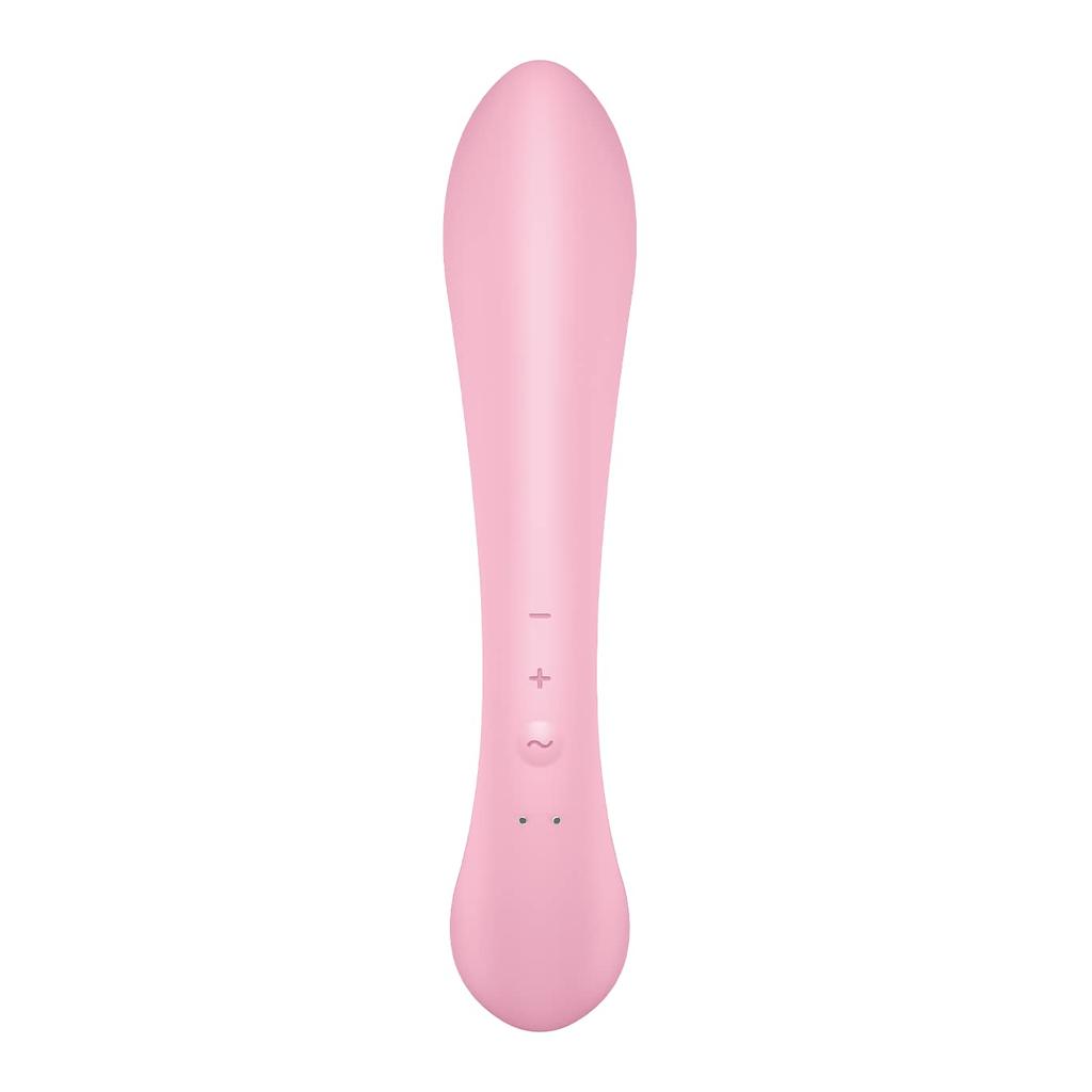 Satisfyer Triple Oh Pink Вибратор Электрический Массажер 2в1 Клиторальная Точка G Одновременная Стимуляция Клиторальный Оргазм Средний Оргазм Две Точки Пытки 2WAY