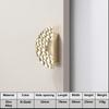 Unique Line Design Push-pull Door Handle Golden Hammer Pattern Cabinet Handle  Drawer