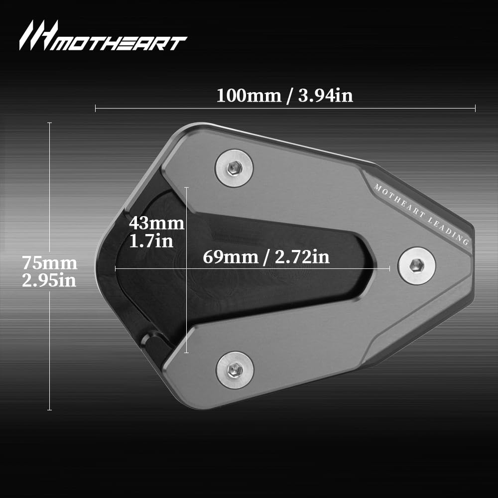 Подставка MotHeart с противоскользящей пластиной, совместимая с Rebel 1100 (CMX1100) 2021-2025