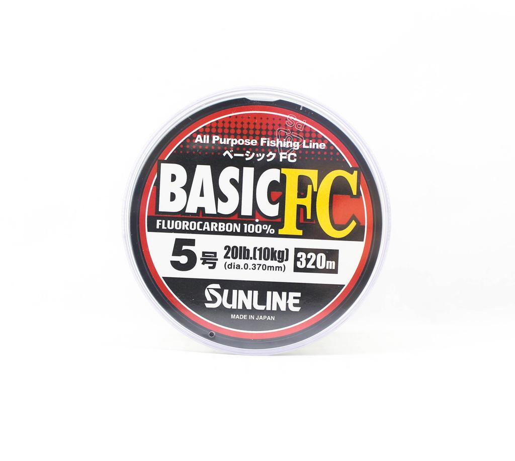 Sunline Флюорокарбоновая леска Basic FC 320m, размер 5, 20 фунтов (6282)