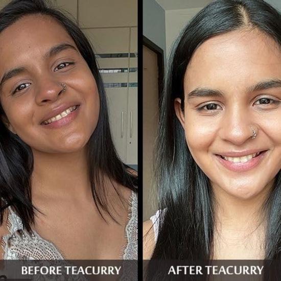 Чай для сияния лица TEACURRY (30 чайных пакетиков, упаковка на 1 месяц) - Для естественного сияния лица и увеличения блеска лица | Без минеральных масел | Натуральные ингредиенты