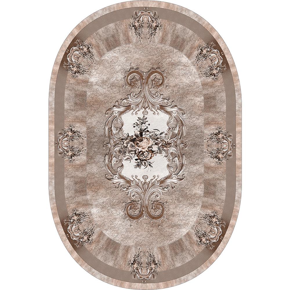 Rovigo Home Digital Printing Washable Non-Slip Base Oval Living Room Carpet RVG7191_HK070