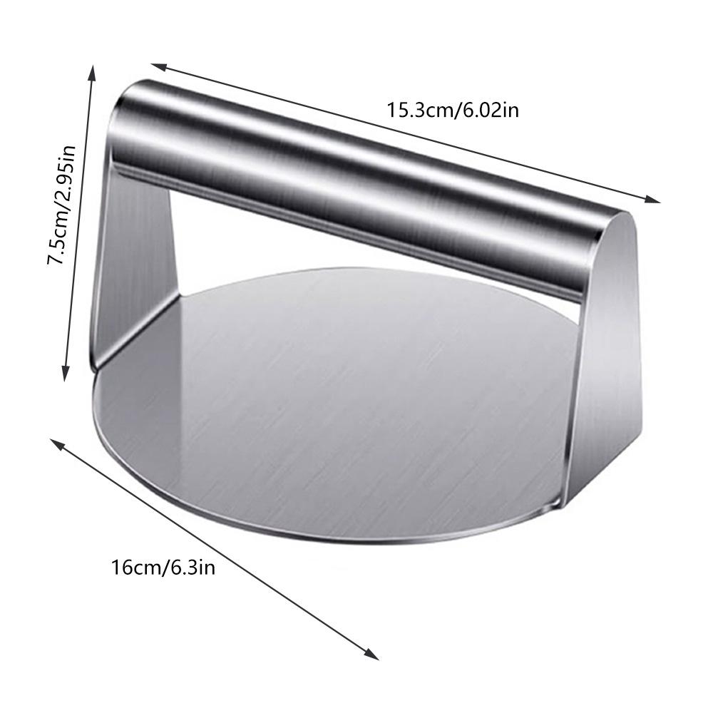Stainless Steel Hamburger Meat Press Burger Press Mold Non-Stick Meat Press Plate for Grilling Hot Dog Sandwich Kitchen Utensils