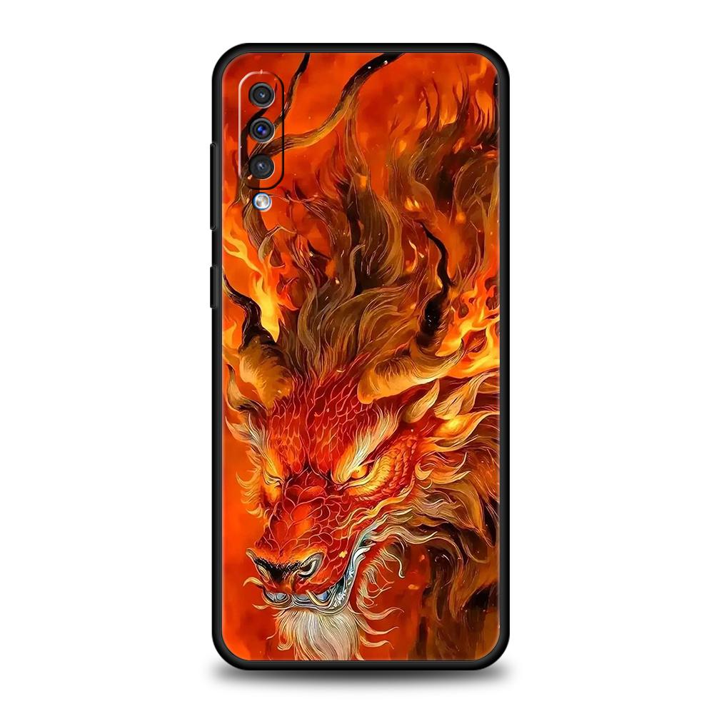 Чехол-бампер для телефона с китайским драконом для Samsung Galaxy A24 A13 A53 A73 A33 A22 A12 A02 A03 A05 A70 A50 A10 A20 5G Силиконовый чехол-сумка