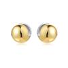 New 925 Silver Hoop Earrings Gold silver for Women Pearl Zircon Round simple Earrings Jewelry Women Birthday Gifts