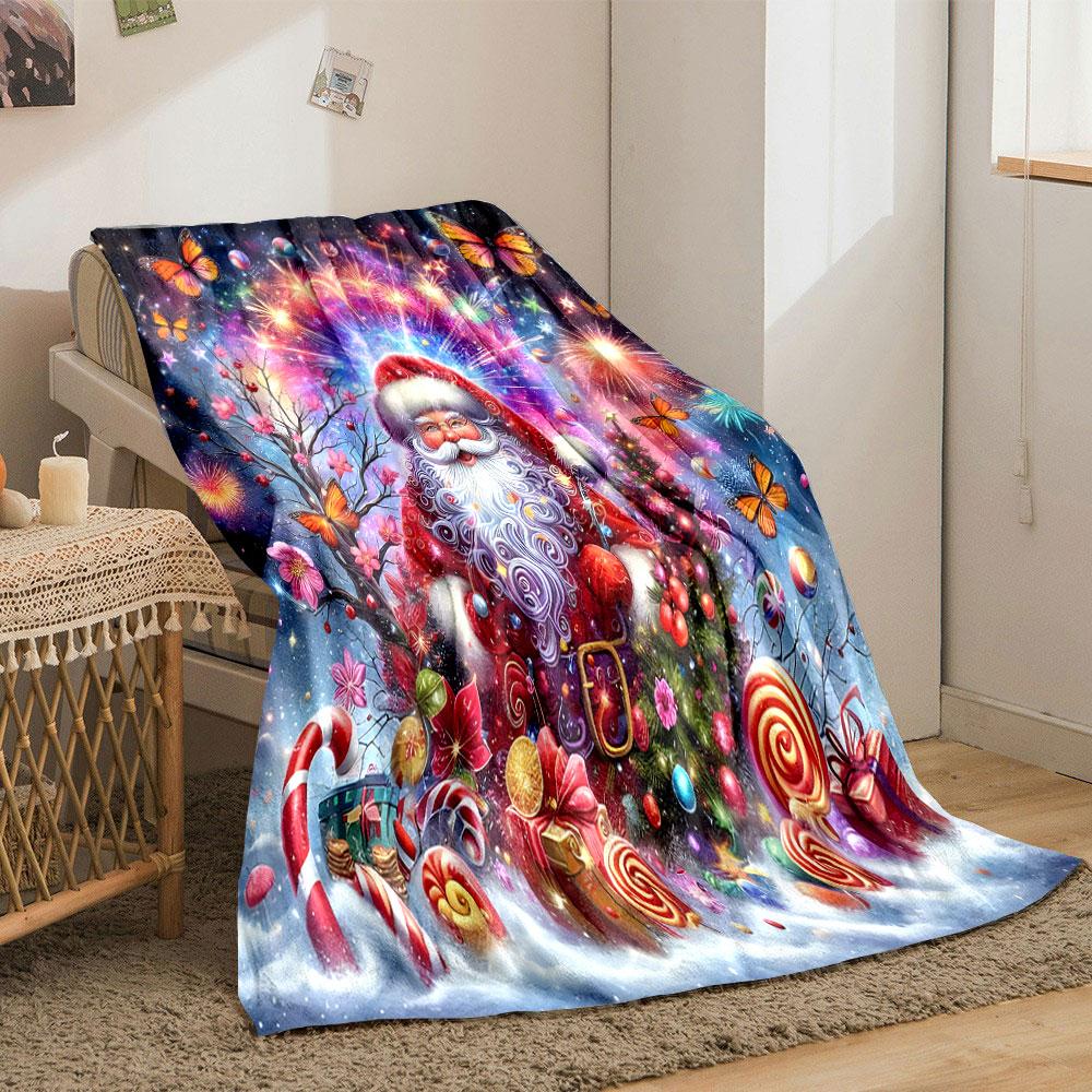 Magical Christmas Wonderland print blanket soft and cozy perfect for the living room bed sofa or a nap,gift