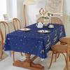 Tablecloth 1PCS Waterproof and Grease Proof Dining Table Upholstered with Polyester Fabric