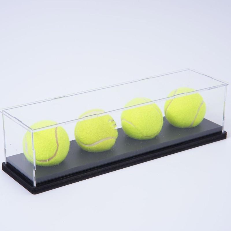 Transparents Acrylic Baseball Display Case with Sun Protecting and Easy Assembly for Softball Golf Ball Collectibles