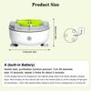 Fruit and Vegetable Cleaning Machine, 5-Min Rapid Fruit Vegetable Meat Purifier with Suction Cup Base - Wireless Charging (White)