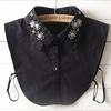 43 Styles Fake Collar Stand Lapel Shirt Detachable Collar Women Lace Floral False Collar Half Shirt Blouse Faux Col