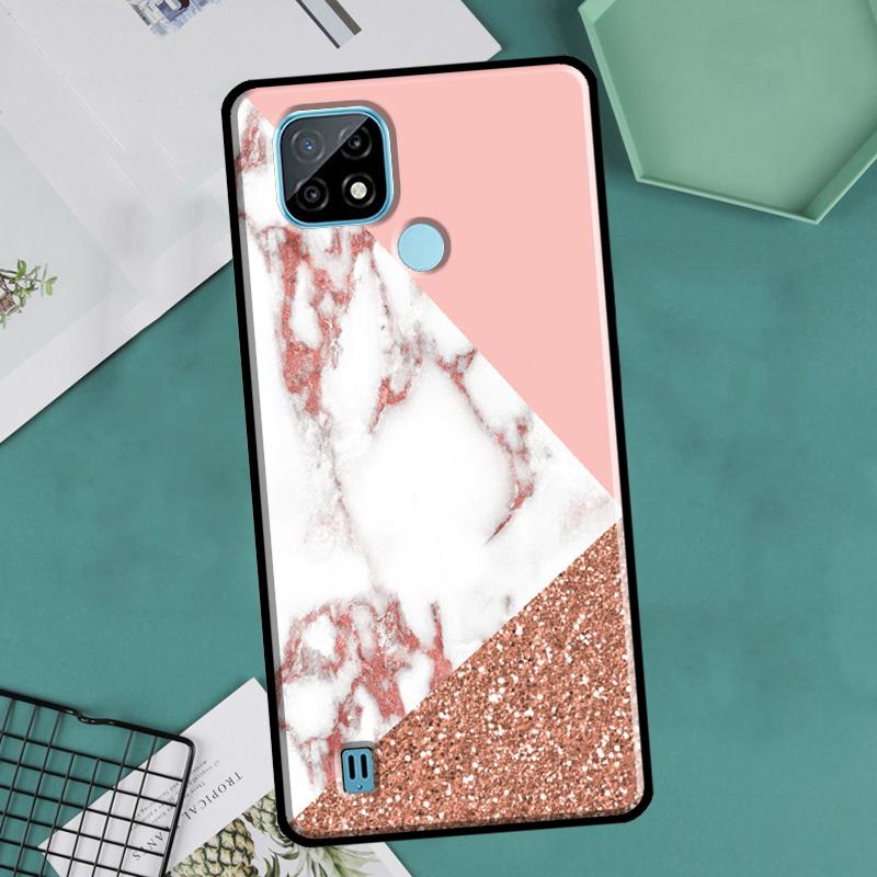 Love Rose Gold Style For Realme GT Neo 2 3 Master 8i 9i 8 9 Pro Plus C35 Case For OnePlus 9 10 Pro 9R 10R Nord2