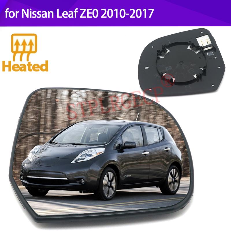 Stplrgecp Passenger Side Driver Side Left or Right Door Side Heated Wing Mirror Glass Lens for Nissan Leaf ZE0 2010-2017
