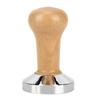 58mm Coffee Tamper Coffee Powder Hand Tamper Press Hammer Coffee Machine AccessoriesWood Color 58mm Thread Base