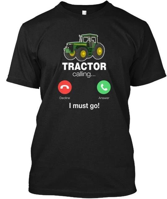 Смешная футболка с надписью Tractor Calling T - Отклонить Ответить Я Сделано в США Размер от S до 5XL