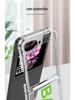 Samsung Z Flip6 Ремешок на запястье с подушкой безопасности Ультратонкий прозрачный чехол для телефона