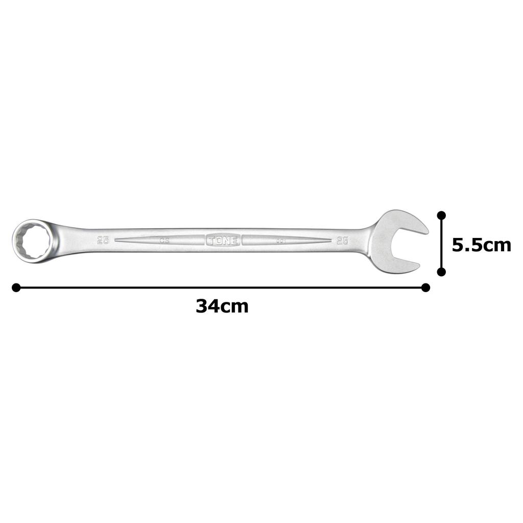 TONE Combination Spanner Width Across Flats 25mm CS-25