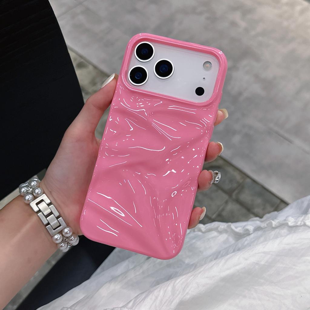 3D чехол для телефона с узором «Макарон и рябь на воде» Для For Iphone 17 16 1 14 13 12 Pro Max Plus 11 Глянцевый Мягкий Ударопрочный Защитный Чехол