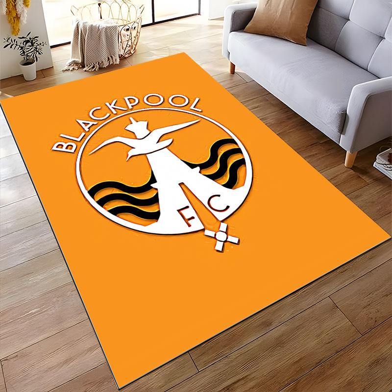 Blackpool FC Logo Carpet suitable as a non-slip mat for the living room or bedroom sofa