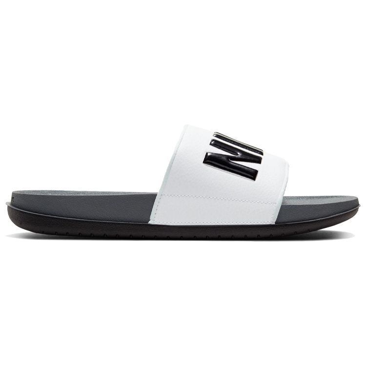 Nike Offcourt Slide темно-серые белые мужские кроссовки черные BQ4639-001