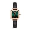 New Julius Lady Women's Watch Japan Quartz Elegant Small Square Fashion Hours Bracelet Real Leather Girl's Birthday Gift Box