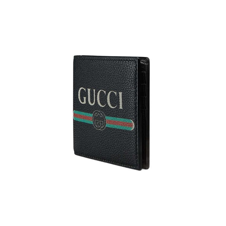 Gucci Логотип Бифолд Кошелек Черный Мужские Кошельки 496309-0GCAT-8163