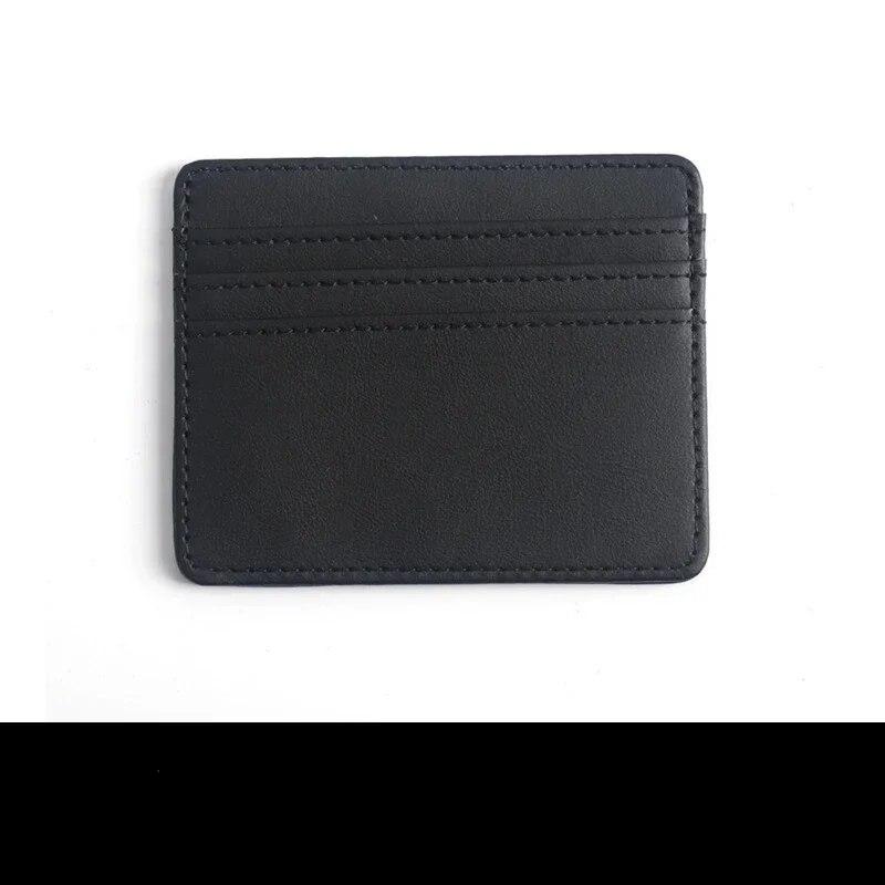 1 шт., держатель для удостоверений личности из искусственной кожи, яркий цвет, банковская коробка для кредитных карт, тонкий чехол для карт с несколькими слотами, кошелек для женщин и мужчин, чехол для визитных карточек