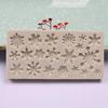 1 Pcs Christmas Snowflake Shape Pattern Silicone Mold Baking Non-stick Heat-resistant Kitchen Cupcake Decoration Molds