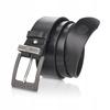 LIC40-0-Z1 BLACK85 AUSTIN Leather Belt +CERTIFICATE