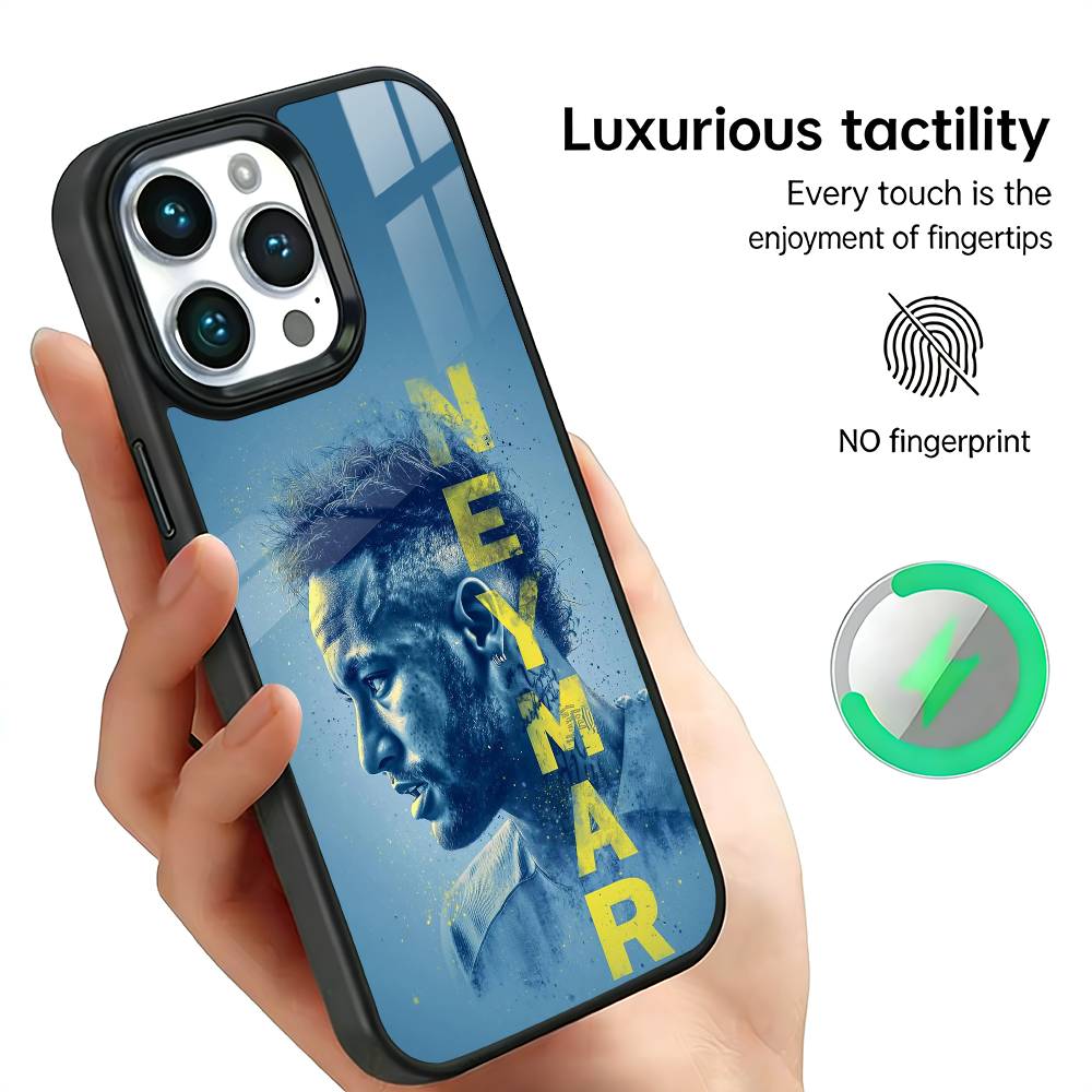 Чехол для телефона Футбол 10 Для Н-Неймара Для iPhone17,16,15,14,13,12,11 Plus,Pro Max Для беспроводной зарядки Magsafe