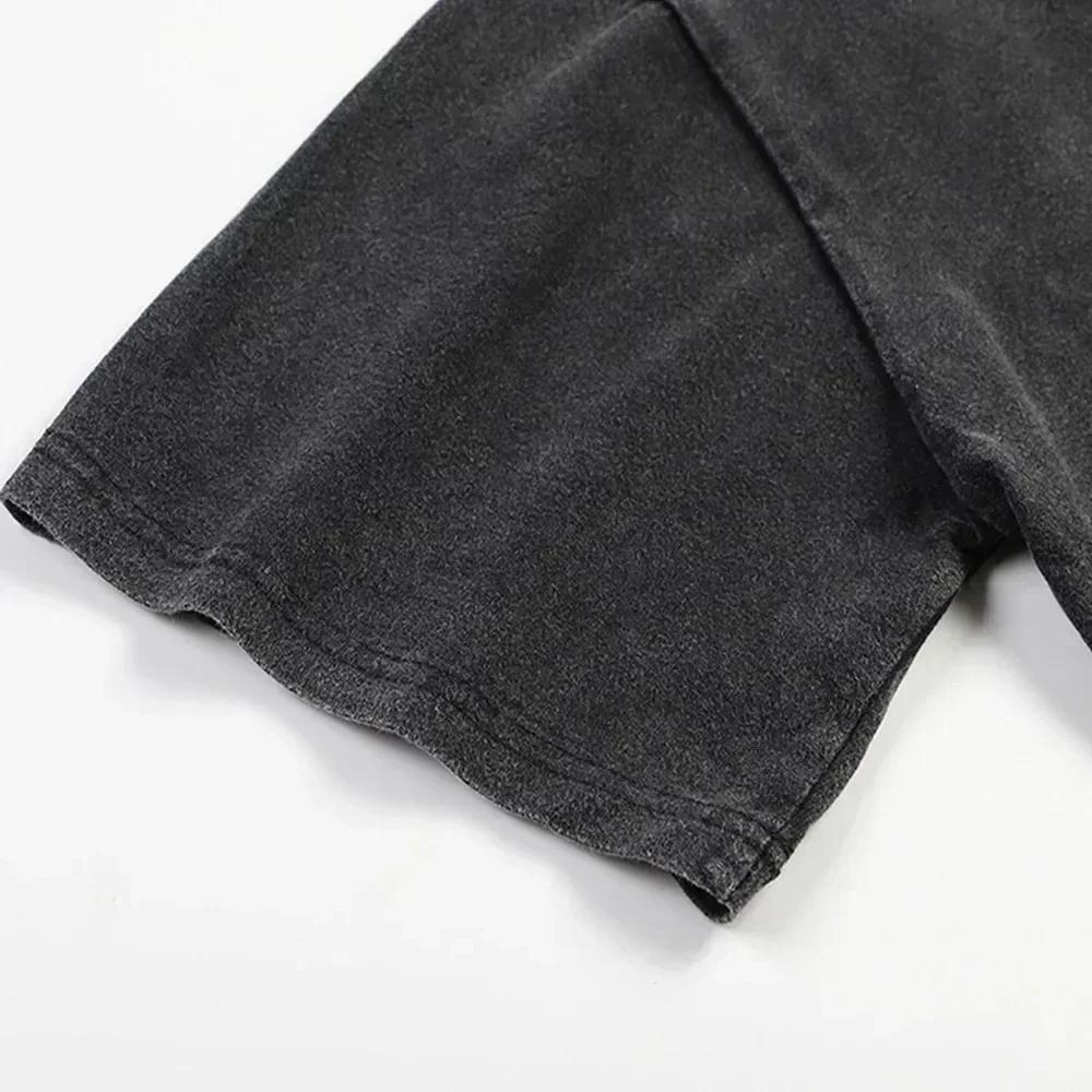 Мужская футболка в стиле готик-панк 2000 года, одежда в стиле Харадзюку, свободная футболка, топ, майка, хипстерская летняя уличная одежда в стиле аниме