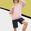 Fila Fusion Серия FOB Худи с принтом радужных букв Унисекс худи Розовый T11U333207FPK