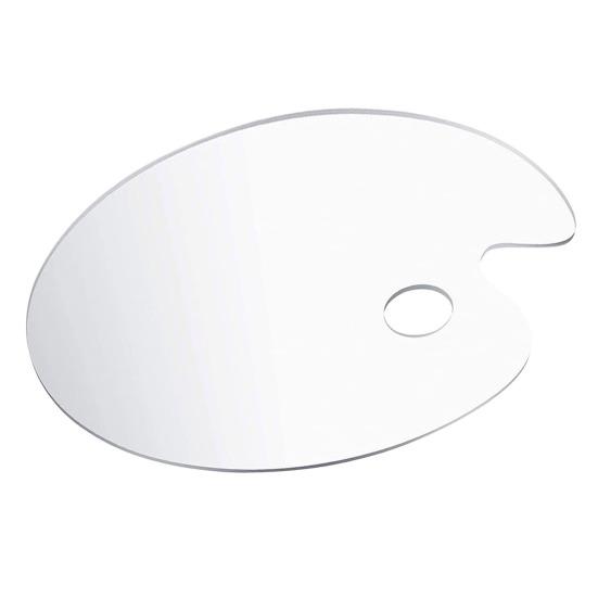 Палитра для рисования Прозрачная антипригарная удобная ручка Прозрачная акриловая масляная краска Лоток для смешивания пигментов с отверстием для большого пальца Студийные аксессуары