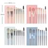 Мягкие пушистые кисти для макияжа, набор косметики, тональная основа, румяна, пудра, тени для век, кисть для растушевки макияжа Kabuki, косметический инструмент, 8 шт./лот