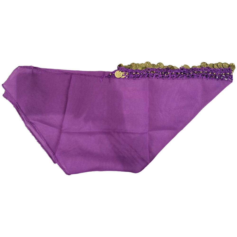 Crochet Coin Headscarf Traditional Dance Costume Headwear Belly Dance Accessories Belly Dance