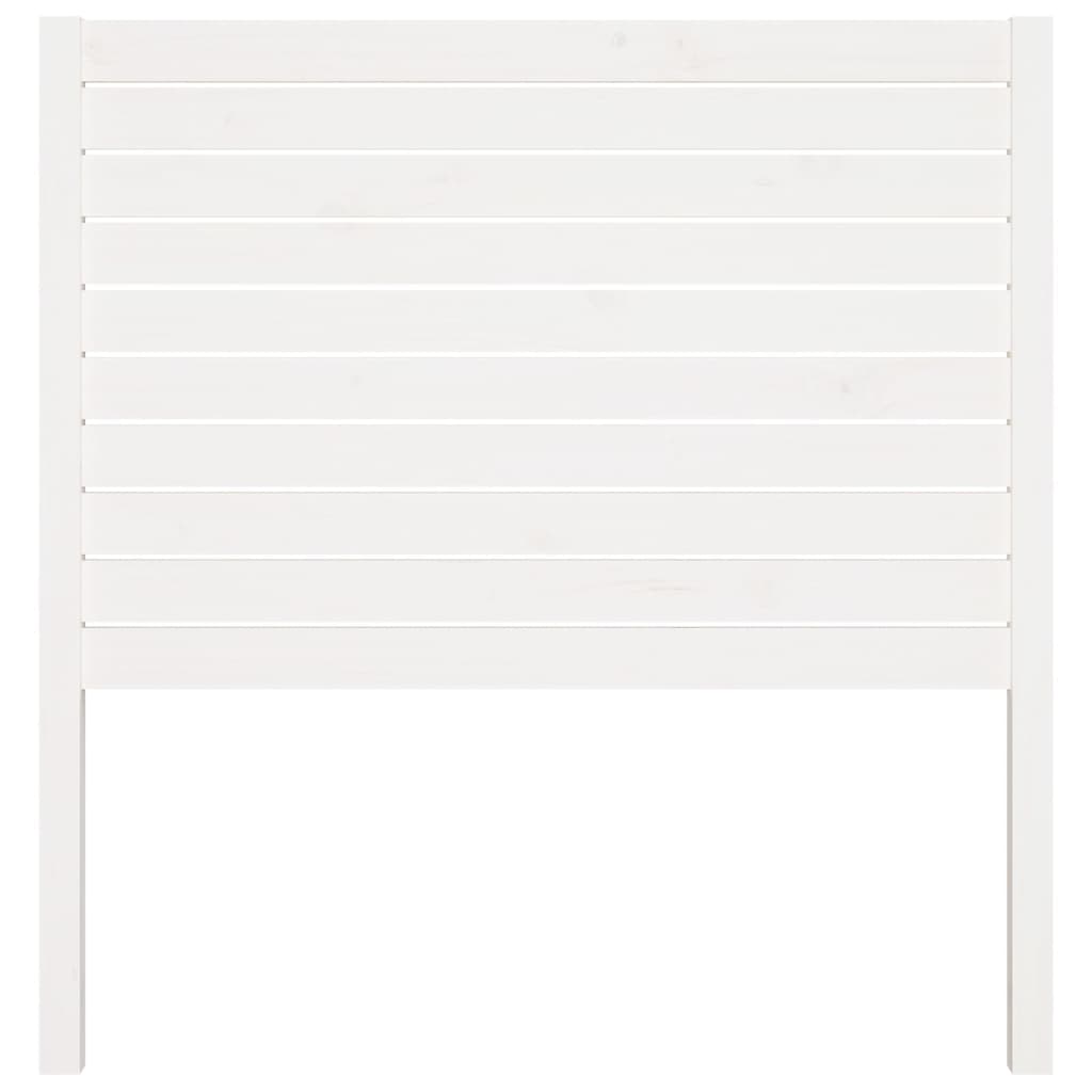 Headboard White 81 x 4 x 100 cm Solid Pine Wood