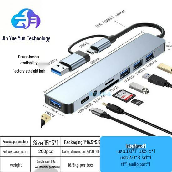 Трансграничный USB Type-C на USB 3.0 Хаб-расширитель для Mac Ноутбука